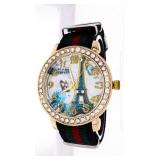 Eifel Tower Watch Bling Bezel