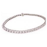 "JUDITH RIPKA" Silver Tennis Style Bracelet
