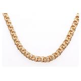 18kt BGO Fancy Link ID Style Necklace 20"