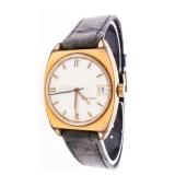 Vintage "LANCO"  17 Jewel Watch Grey Leather Ban