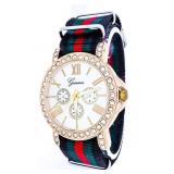 Unisex Qtz. Watch, Set w/ Swarovski Elements - "G