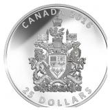 RCM .9999 Fine Pure Silver $25 Coin - Piedfort -Th