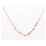 18kt Gold Overlay Curb Link Chain/Necklace 20"