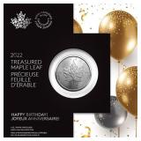 2022 Canada Treasured Maple Leaf.Happy Birthday!