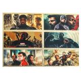 Grouping of 6 "Marvel Studios" 24K Gold Overlay