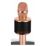 Karaoke Microphone Gold Glitter