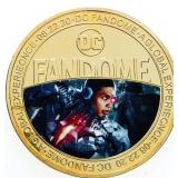 FANDOME 24kt Gold Leaf Collector Medallion Key Fob