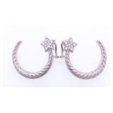 Designer "JUDITH RIPKA"Fancy Earrings With Stars