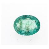 Loose Gemstone - (2.00ct) Oval Cut Green Emerald -