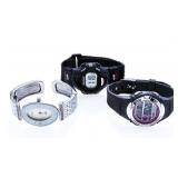 Grouping 3 Watches - 2 x Digital + Bangle Watch