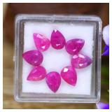 7.33 ct Cert. Ruby Gemstone Parcel - $10,995 App.