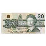 Bank of Canada 1991 $20 Inter Number