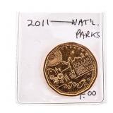 Canada 2011 National Parks One Dollar