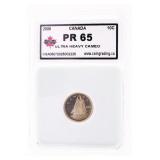Canada 2006 Ten Cents Ultra Heavy Cameo PR65 KSA S