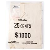 VINTAGE Royal Canadian Mint Canvas Bag (c1960