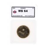 Canada 2019 Loon Dollar MS64 KSA