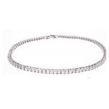 "LINGNA" Design Genuine Moissanite Tennis Bracel
