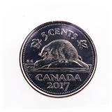 Canada 2017 Five Cents Beaver MS66 ICCS