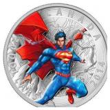RCM 2014 Fine Pure Silver $20 Coin - Superman Annu
