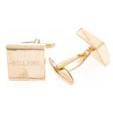 "BILLIONS" 24kt G.P. Cufflink Set