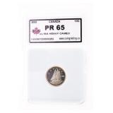 Canada 2008 Ten Cents Ultra Heavy Cameo PR65 KSA S