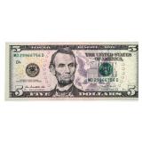 Federal Reserve USA 2013 Five Dollars UNC