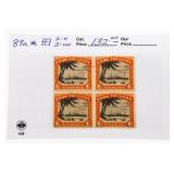 COOK ISLANDS Postage 6 Pence Block of 4 Scotts Cat