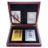 Executive Card Set - 24kt Gold Leaf & .999 Fine Si