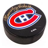 Montreal Canadiens NHL Puck Autographed "Maurice