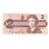 Bank of Canada 1986 Two Dollars (CBH) UNC