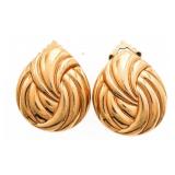 Vintage " LANVIN" (Stamped)  Swirl Style Clip on
