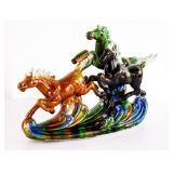 Ceramic Figurine of Galloping Horses