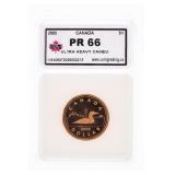 Canada 2005 One Dollar Ultra Heavy Cameo PR66 KSA