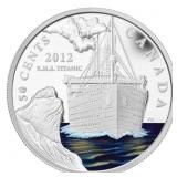 RCM 2012 50 - Cent Coin Silver Plated RMS Titanic