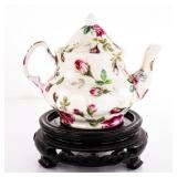 Ceramic Teapot with Floral Design