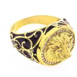 18kt GP Lionhead Ring