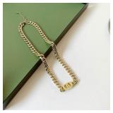 18kt GP Necklace & Bracelet Set DD Insignia