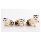 Ceramic Cat Figurines Set