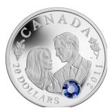RCM 2011 Royal Wedding $20 .9999 Fine Pure Silver