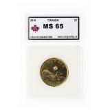 Canada 2019 $1 Loon Coin -MS65 KSA