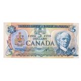 Bank of Canada 1972 Five Dollars AU/UNC