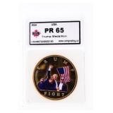 2024 TRUMP Medallion USA PR65 KSA Slab
