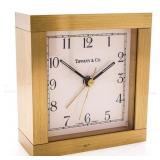 "TIFFANY & CO." Solid Brass Mantle Clock (Workin