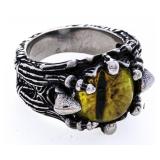 Stainless Steel Gothic Style Ring Size 12