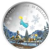 2016 $20 VENETIAN GLASS: MY ANGEL - PURE SILVER CO