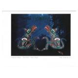 Fred Anderson Jr. Art card - Heiltsuk Wolves - The