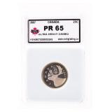 Canada 2007 Twenty Five Cents Ultra Heavy Cameo PR