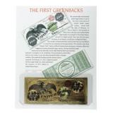 The First Green Backs - Washington 100 Dollars -24