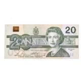 Bank of Canada 1991 Twenty Dollars (AIX) UNC