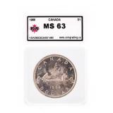 Canada 1966 Silver Dollar MS63 KSA